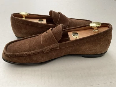 PRADA BROWN SUEDE LOAFERS - UK SIZE 9 (Fits US 10 and 10.5) - Image 1 of 4