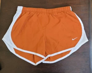 NIKE Dri Fit Girls TEMPO Running Athletic Shorts Lined Rusty Texas Longhorn Sz M - Picture 1 of 15