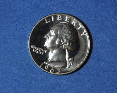 1963- Washington Quarter Dollar #P32328 - Image 1 of 2