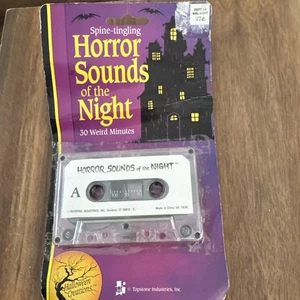 Vintage 90’s Horror Sounds Of The Night Halloween Cassette Tape New In Package - Picture 1 of 3