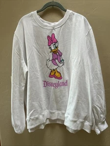Neu Disneyland Daisy Duck Sweatshirt Baumwolle Polyester Brustumfang 2x - Bild 1 von 6