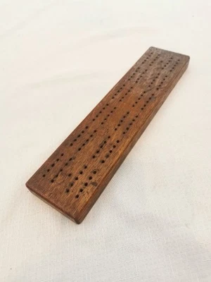 Vintage Cribbage Wooden Traditional Board - No Cards  - Image 1 of 4