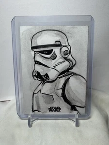 Stormtrooper 2025 Topps Star Wars Chrome Sketch Card - Picture 1 of 2