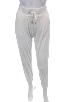 Pantalones deportivos Lilly Pulitzer para mujer con cordón cintura 4 bolsillos cónicos blancos talla XS Foto 1 de 4