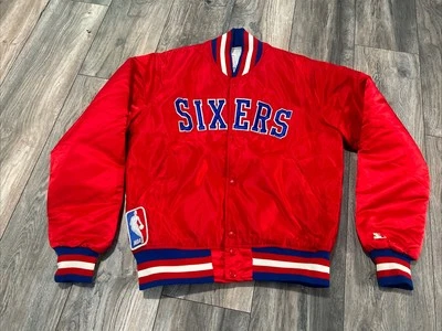 Chaqueta de satén vintage Philadelphia 76ers Starter para hombre M EE. UU. impecable  Foto 1 de 4