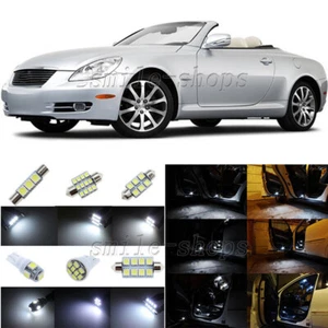 7pcs Xenon White LED Interior Light Package Fit For 2002-2010 Lexus SC430 - Picture 1 of 10