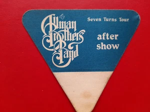 Allman Brothers Backstage Pass. Seven Turns tour 1990, Dickie Betts,Gregg Allman - Picture 1 of 2