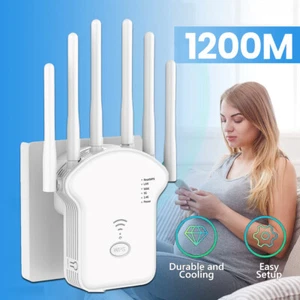 WLAN-Extender Booster WLAN Repeater Dual Band WLAN Verstärker Signalverstärker - Afbeelding 1 van 12