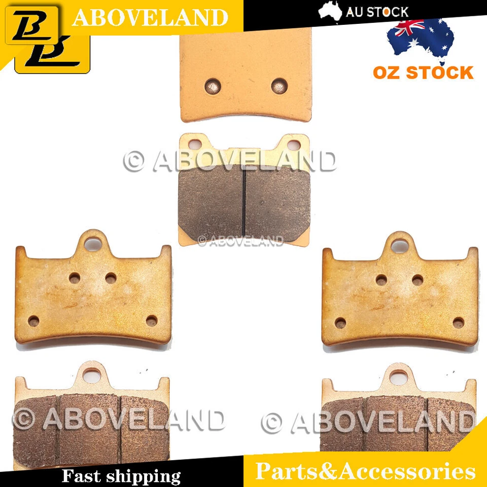 Pastillas de freno sinterizadas delanteras+traseras para Yamaha YZF 600 R Thundercat 1996-2002 2003 Foto 1 de 1