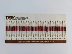 Neues Set 25 tlg. TRW IRC Dünnschichttransistoren 5K11, 15313 Dick Rot - Bild 1 von 2
