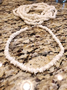 Strand Muschel Halskette Handarbeit Küsten geschnitten Koralle / Halsband - Bild 1 von 2