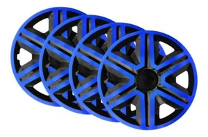 4x 15" Wheel Trims Hub Caps 15 Inch Wheel Cover Trim ABS Plastic Trim AKTN BLUE - Picture 1 of 4