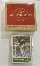 2022 Topps 582 Montgomery Club Exclusive Member Set #1 W/ Trevor Rogers AUTO RC