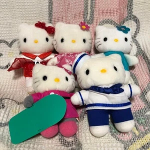 Hello Kitty Plush Mascot lot of 5 Sanrio Limited Vintage Rare Not for sale Japan - Picture 1 of 10