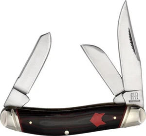 ROUGH RIDER RED FOX SOWBELLY, 3.75" (9.53cm) CLOSED, STAINLESS BLADES, RR2298 - Picture 1 of 2