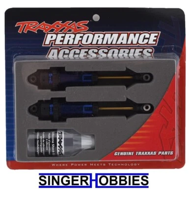 Amortiguadores Traxxas 7462 GTR XX-Largo Azul-Anodizado PTFE-Cuerpos Recubiertos Ejes TiN TRA1 Foto 1 de 2