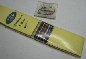 Resistor 1W 68000 Ohm 68K 10% IRC Carbon Composition - NOS Qty 4 - Picture 1 of 2