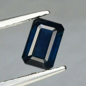 0.59 Ct Pretty Octagan 5.5 x 3.7 MM 100% Natural Blue Green Australia Sapphire ! - Picture 1 of 5