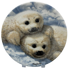 Royal Grafton Plate Baby Seals Mike Jackson Collector's Treasury 1990 Bone China