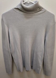 Maglione donna Lauren Ralph Lauren girocollo a costine taglia XL blu chiaro - Foto 1 di 4