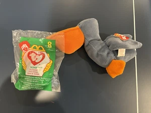 Lot of 2 Ty Beanie Babies - Scoop the Pelican in Standard and McDonalds Teenie - Picture 1 of 6
