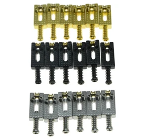 6 stücke E-gitarre Brücke Roller Sättel Brücke Sattel Set für Strat / Tele - Picture 1 of 24