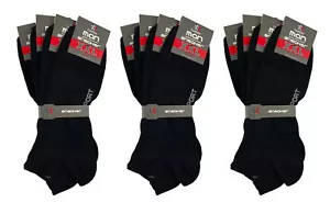 12 Paar Herren Sneaker Socken schwarz 80%BW + 5% Elasthan Gr. 47-50 Sonderpreis - Bild 1 von 1