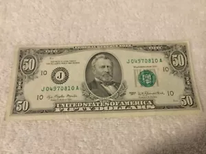 1977 $50.00 x 4 US Currency Lot ... free shipping - Picture 1 of 4