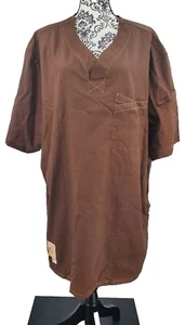 KOI Superior Quality & Comfort Work Chocolate Brown Scrub Top Style 650 Size 3X - Picture 1 of 5