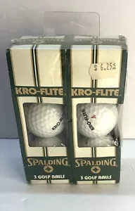 Spalding Kro-Flite Golf Balls. 6 Total. New In box - Picture 1 of 4