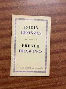 Rodin Bronzes - French Drawings - Roland, Browse And Delbanco - May-June 1956 - Picture 1 of 1
