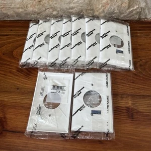 Lot Of 9 Pass & Seymour TP7W White One Gang Wall Plate Cover TP7-W - Picture 1 of 10