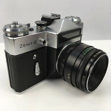 ZENIT E Black Silver Vintage Collectable SLR 58mm Camera Lens Retro SU51902
