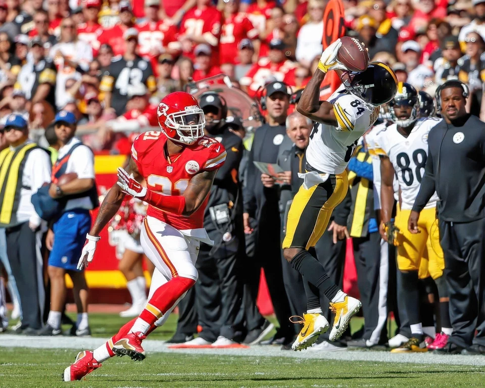 Impresión fotográfica brillante Antonio Brown #84 Pittsburgh Steelers NFL 8"X10" 15 Foto 1 de 1