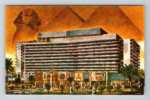 El Cairo-Egipto, Nilo Hilton, publicidad, postal vintage - Imagen 1 de 2