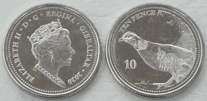 Gibraltar 10 Pence Circulating Coin 2020 Rock Chicken KM# 1684 Uncirculated - Picture 1 of 1