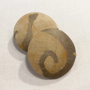 DOS BOTONES FORTUNY ORO AMARILLO Y PLATEADO "LUCREZIA" ITALIANOS PERSONALIZADOS CUBIERTOS - Imagen 1 de 3