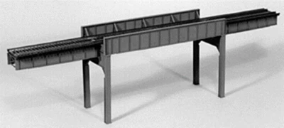 COMBO DECK BRIDGE 110 ft SINGLE TRACK - HO Scale - PLASTIC KIT 75530 - NEW OOP - Image 1 of 4