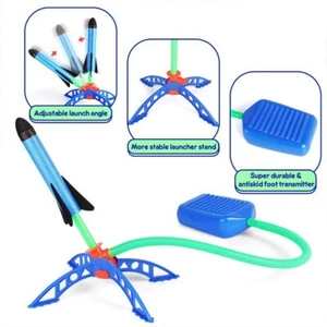 childrens toyes Air Rocket Foot Pump Launcher Toy For Outdoor Children gift new - Picture 1 of 6