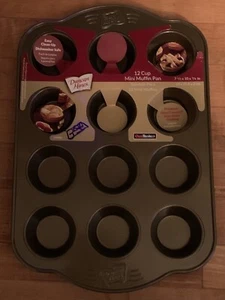 NOS Duncan Hines 12 Cup Mini Muffin Pan 7 1/2” x 10” x 3/4” Dishwasher Safe - Picture 1 of 2