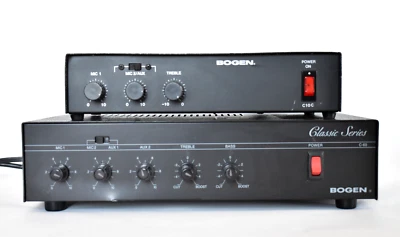 BOGEN C60 60w AMPLIFIER WORKING AND BOGEN C10C (FOR PARTS) DJ EQUIPMENT AMPS - Image 1 of 4