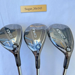 TaylorMade Qi10 rescue Hybrid 3H 4H 5H 3Set Nippon 820GH Stiff Flex Steel Shaft - Picture 1 of 17