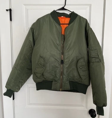 Flight Flyer’s Nylon Jacket Size Large Intermediate MA-1  Fox Outdoor Products - Image 1 of 4