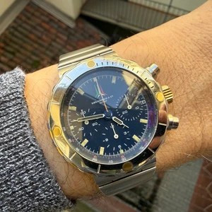 Orologio Uomo Eberhard Vintage 1990 Crono Lemania 1873 manuale Frecce Tricolore - Foto 1 di 15