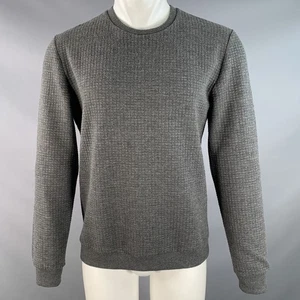 REISS Talla M Verde Carbón Acolchado Mezcla de Poliéster Jersey Cuello Redondo - Imagen 1 de 6