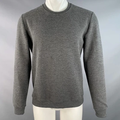 REISS Talla M Verde Carbón Acolchado Mezcla de Poliéster Jersey Cuello Redondo - Imagen 1 de 4