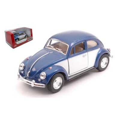 VW CLASSICAL BEETLE 1967 BLUE/WHITE cm 12 BOX Kinsmart Modellismo Giocattolo Mod - Immagine 1 di 3