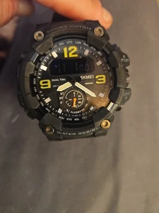 SKMEI Digital Men Watch Shockproof Wristwatch Fashion Sport Alarm Male Watches - Picture 1 of 7