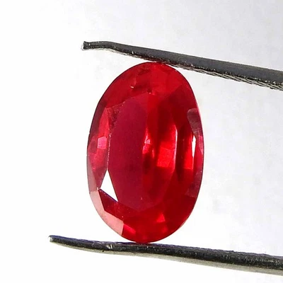 4.85CtsNatural 12x8x4 Imitation Ruby Oval Cut Cabochon Loose Gemstones - Image 1 of 3