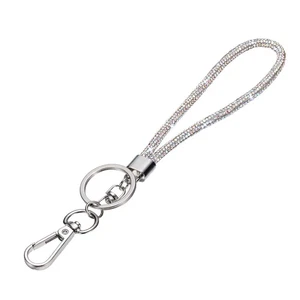 Cordón Bling, 8"/21cm Cordón Cristal Estrás para Llaves de Tarjeta de Identificación, Iridiscente - Imagen 1 de 6